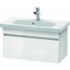 DURAVIT DuraStyle závesná skrinka pod umývadlo Compact, 1 zásuvka, 730 x 368 x 398 mm, biela vysoký lesk, DS639902222