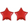 FLEXMETAL Balón fóliový – hviezda, červená, 45 cm, 2 ks 8595596328147