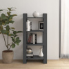 Knižnica/deliaca stena sivá 60x35x125 cm masívne drevo-ForU-813886