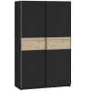 FRONTI Šatníková skriňa BERNO 120 - antracit + jackson hickory