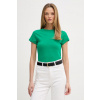 Tommy Hilfiger basic tričko dámske bavlnené WW0WW48702 zelená L