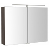 Sapho RIWA galérka s LED osvetlením, 81x70x17cm, borovica rustik RIW080-0016
