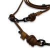 Přepínací nastavitelné vodítko ADVENTURE 10 mm, 11 délek, hnědé extra pevné DÉLKA VODÍTKA: 5 metrů