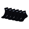 Nike 6 Pack Ankle Socks Childrens Black Chd C8-C13