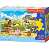 CASTORLAND Puzzle Zvieratká na farme 30 dielikov