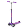 Micro - Maxi Micro Deluxe Pro LED Purple - Dětská koloběžka
