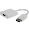 Gembird redukcia DisplayPort na HDMI M/F, káblová 0,1m biela A-DPM-HDMIF-002-W