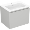 Mexen Orio kúpeľňová skrinka 60 cm s umývadlom Otis, 1 zásuvka, šedá matná/biela matná - 91A10-06047-1-BF62-W18M01