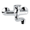 Mereo Drezová nástenná batéria, Sonáta, 150 mm, s ramienkom plochým vyhnutým 200 mm, chróm CB301N