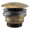 Silfra Umyvadlová výpust 5/4“, neuzavíratelná, velká zátka, 5-55mm, bronz