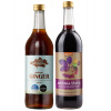 Aronia vom Langlebenhof 100 % BIO šťava z arónie - jarabina čierna, Demeter + Nealkoholický zázvorový nápoj Original, 750 ml