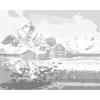 ZUTY Bodkovanie - ÚŽASNÁ KRAJINA LOFOTSKÝCH OSTROVOV Rámovanie: vypnuté plátno na rám, Rozmer: 40x50 cm