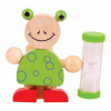 Stojánek na kartáček s přesýpacíma hodinama 1ks Žabka Bigjigs Toys