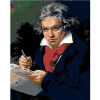 Zuty Diamantové maľovanie LUDWIG VAN BEETHOVEN 40x50 cm vypnuté plátno na rám