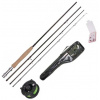 Saenger Spirit SX Profi Fly Set 2,55m #5/6 set s navijakom puzdrom a nástrahami