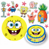 DIGITÁLNA TLAČ Opłatek na tort SPONGEBOB PATRYK SKALMAR + TEXT ZADARMO 4