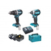 Makita - 18V AKU súprava príklepovej vŕtačky a rázového uťahovača, 3x aku LXT 5,0 Ah, nabíjačka DLX2180TJ1