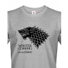 Pánske tričko Winther is Coming - Games of Thrones, Barva Tmavý melír, Velikost L Bezvatriko.cz 0422