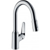 Hansgrohe Focus M42 Drezová batéria M4216-H180 s výsuvnou spŕškou, sBOX, chróm 71821000-HG