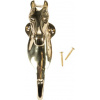 HKM Vešiak na uzdečky Horse head HKM, mosadzný, gold