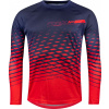 dres FORCE MTB ANGLE dl. rukáv, modro-červený Velikost: M