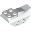 79897 White Slope, Curved 4 x 2 with 4 Studs on Top (Bílý svah, zakřivený 4 x 2 se 4 kolíky nahoře)