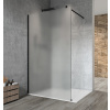 Gelco VARIO BLACK jednodielna sprchová zástena na inštaláciu k stene, matné sklo, 900 mm GX1490GX1014