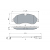 BOSCH Sada brzdových destiček, kotoučová brzda 0 986 424 982