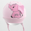 Bavlnená dojčenská čiapočka New Baby Happy Elephant pink - 68/74