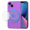Techsuit SoftFlex MagSafe kryt na iPhone 13 – fialový KF2336672