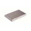 Puzdro na vizitky, kovové, 20 kusové, DURABLE CARD BOX DUO, strieborná