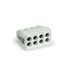 krabicová svorka Tuhosť (priečny rez): 0.75-2.5 mm² Pólov: 8 WAGO 500 ks svetlo sivá; 773-498