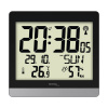 Digitálne hodiny Technoline riadené rádiom čierne 18,9 x 20 cm