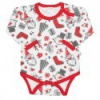 Dojčenské body s dlhým rukávom New Baby Christmas 68 (4-6m) Podľa obrázku