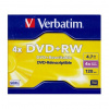 Verbatim DVD+RW Matt Silver 4x 4,7 GB 10 kusov (43229)