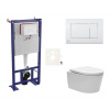 Swiss aqua technologies Cenově zvýhodněný závěsný WC set SAT do lehkých stěn / předstěnová montáž+ WC SAT Brevis SIKOSSBR20