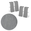 AP34 spojka k lište TYP 13 ACARA, PVC Cement grey, 4 ks