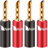 NAKAMICHI Banánové reproduktorové konektory BFA GOLD 4ks
