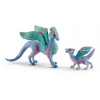 Figúrky Schleich Kvetinový drak s mláďaťom 70592 (4059433573441)