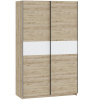 FRONTI Šatníková skriňa BERNO 120 - jackson hickory + biela