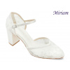 Priesvitné svadobné topánky MIRIAM ivory Veľkosť: 40