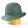 Dámsky klobúk z papiera - nezdobený - petrol/57