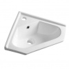 Aqualine Keramické rohové umývadlo 41x18x41 cm, nábytok 1601-40