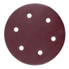 Worcraft 243543 Výsek DS07-225-01, do brusky na sádrokarton, 225 mm, 6 děr, brusný, kulatý, P80, bal. 5 ks
