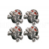 Winker Lamps M43-0378 čepičky ventilku lebka silver 4kusy