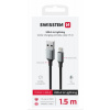 SWISSTEN DATOVÝ KABEL TEXTILE II USB / LIGHTNING 1,5 M ČERNÝ 71523309