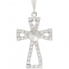 Crystal-ZONE Prívesok Keltský Kríž Rivoli 6mm strass ródium