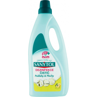 Sanytol dezinfekce čistič na podlahy a plochy Citrón a Olivové lístky 1 l
