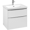 VILLEROY & BOCH Subway 3.0 závesná skrinka pod umývadlo, 2 zásuvky, 622 x 478 x 429 mm, Pure White, C57600VF