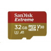 SanDisk MicroSDHC karta 32GB Extreme (100MB/s, Class 10, UHS-I U3 V30) + adaptér SDSQXAF-032G-GN6MA